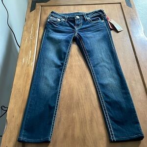 TRUE Religion NWT Stella Skinny Big T Jeans Size 29
